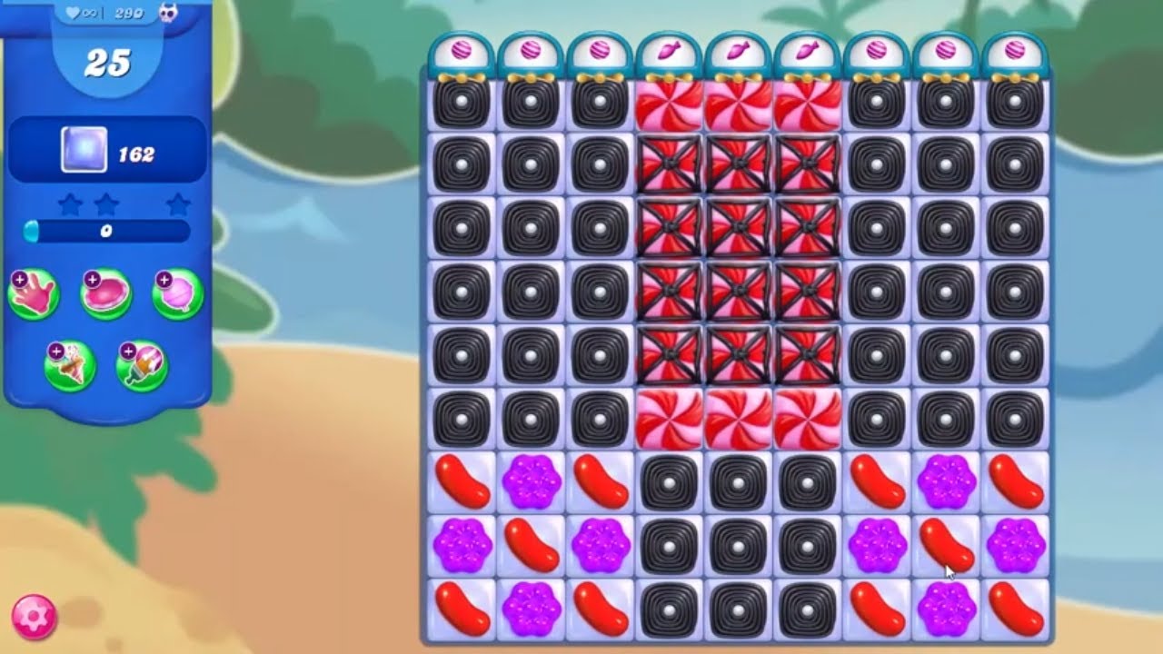 Candy Crush Saga LEVEL 290 NO BOOSTERS (new version)