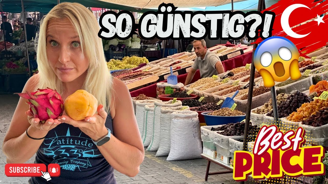 UNGLAUBLICH günstig?! 😱 Mein Wocheneinkauf auf dem türkischen Bazaar 💸🍅 | Preise im Check #türkei