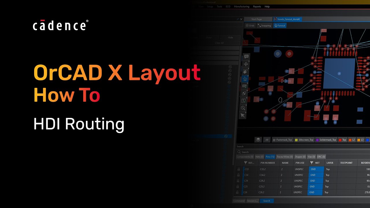How to Manage HDI Routing in OrCAD X