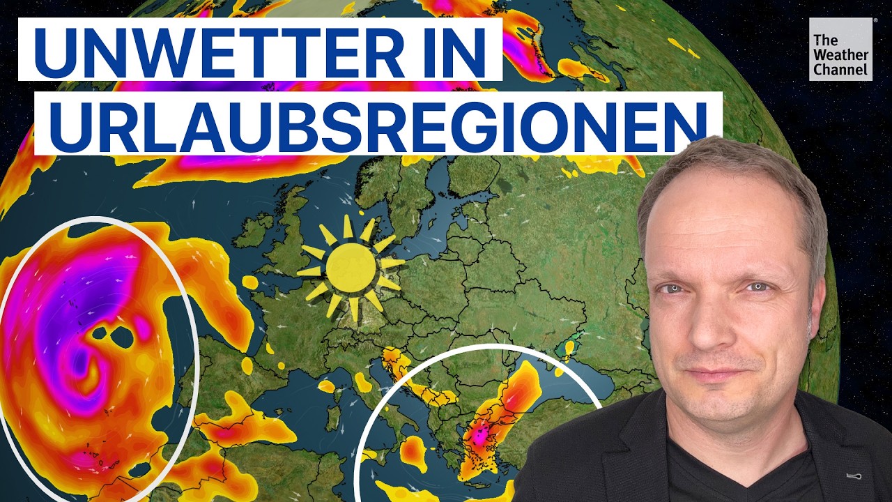 Sonne in Deutschland, Sturzbäche in West- und Osteuropa