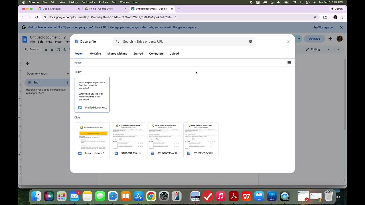 Hands-on Exercise on Google Docs