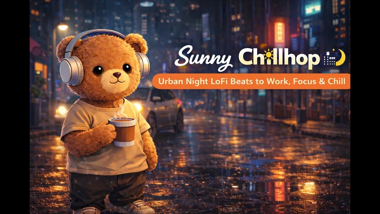 Sunny Chillhop 🌃 | Urban Night LoFi Beats to Work, Focus & Chill