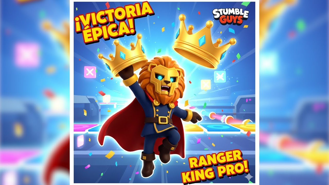 ¡EL RANGER KING ES IMPARABLE! 🏆 La Victoria Más ÉPICA en Stumble Guys #StumbleGuysMoments #victory