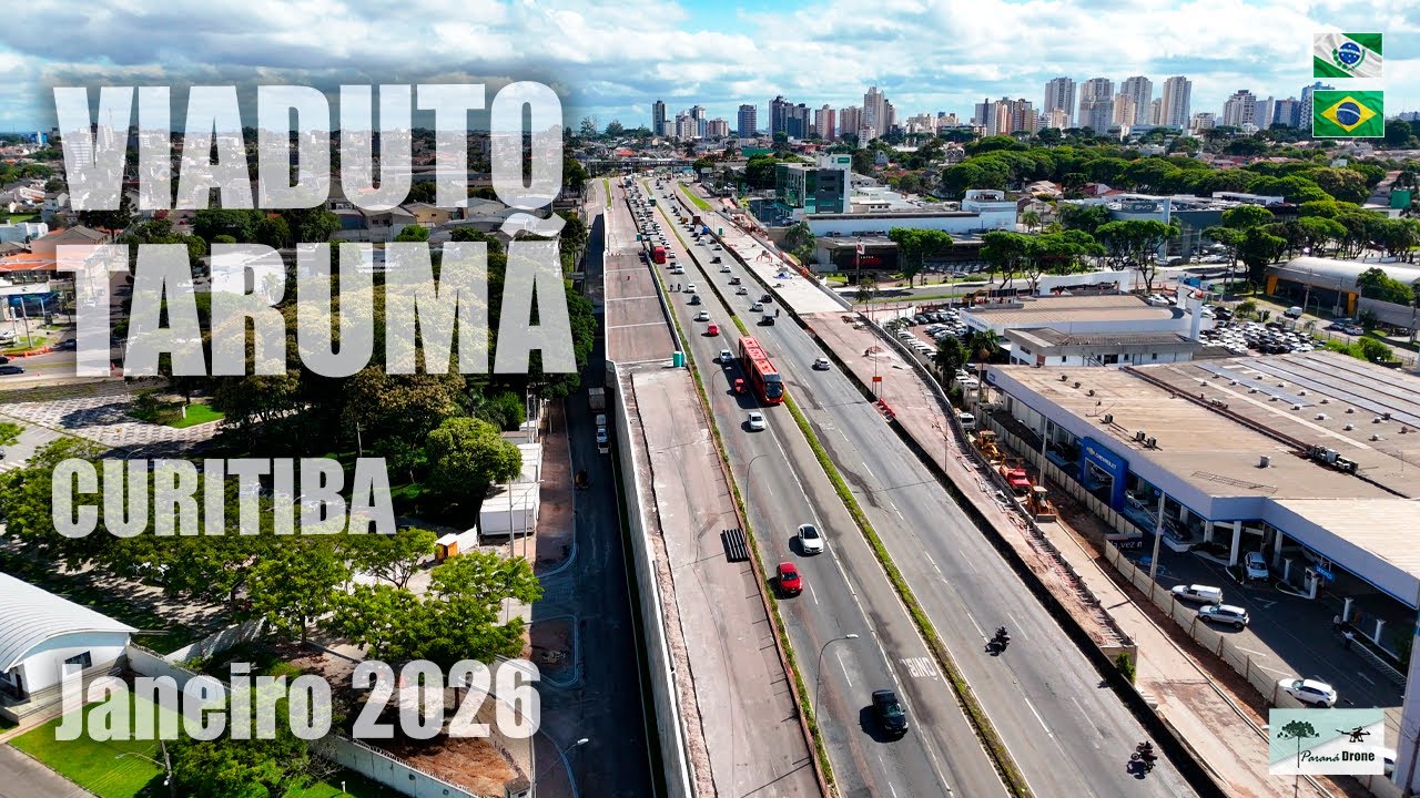 Atraso das obras do Viaduto Tarumã em Curitiba