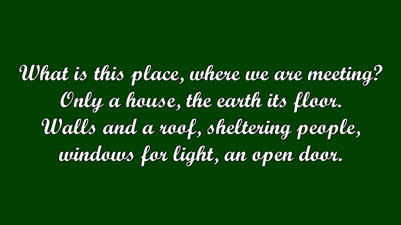 What Is This Place (Huub Oosterhuis/trans. David Smith)
