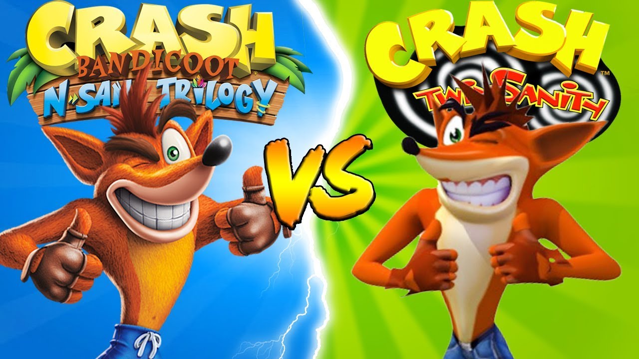 N. Sane Trilogy против Crash Twinsanity — сравнение