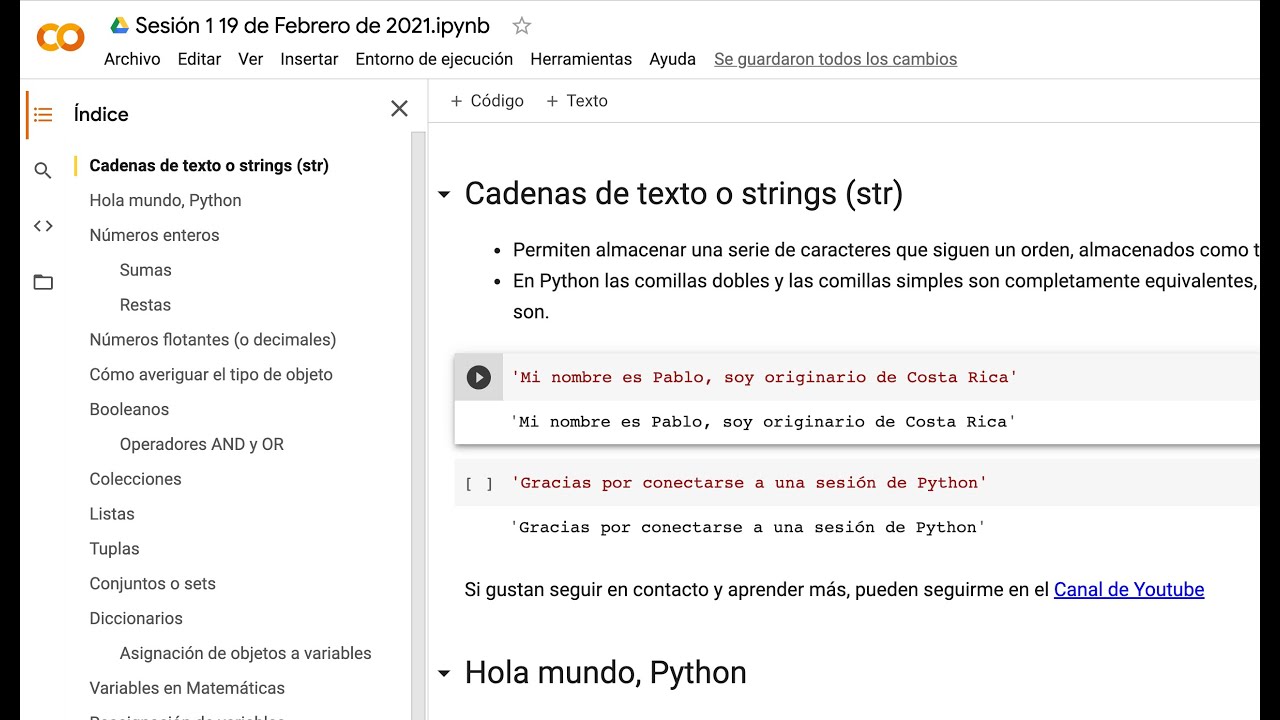 Python: Aprende desde 0 estructuras de datos en Google Colab
