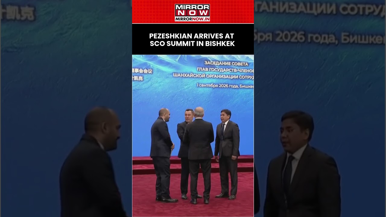 Pezeshkian Arrives For SCO Summit In Bishkek, Kyrgyzstan, For Delegation-Level Talks #shorts