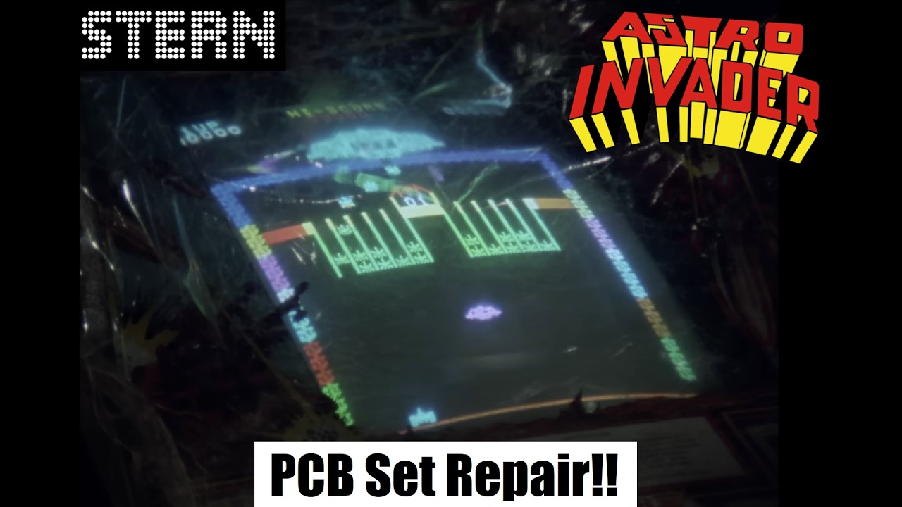 Stern Astro Invader (1980) PCB Set Repair  -  2-6-2026