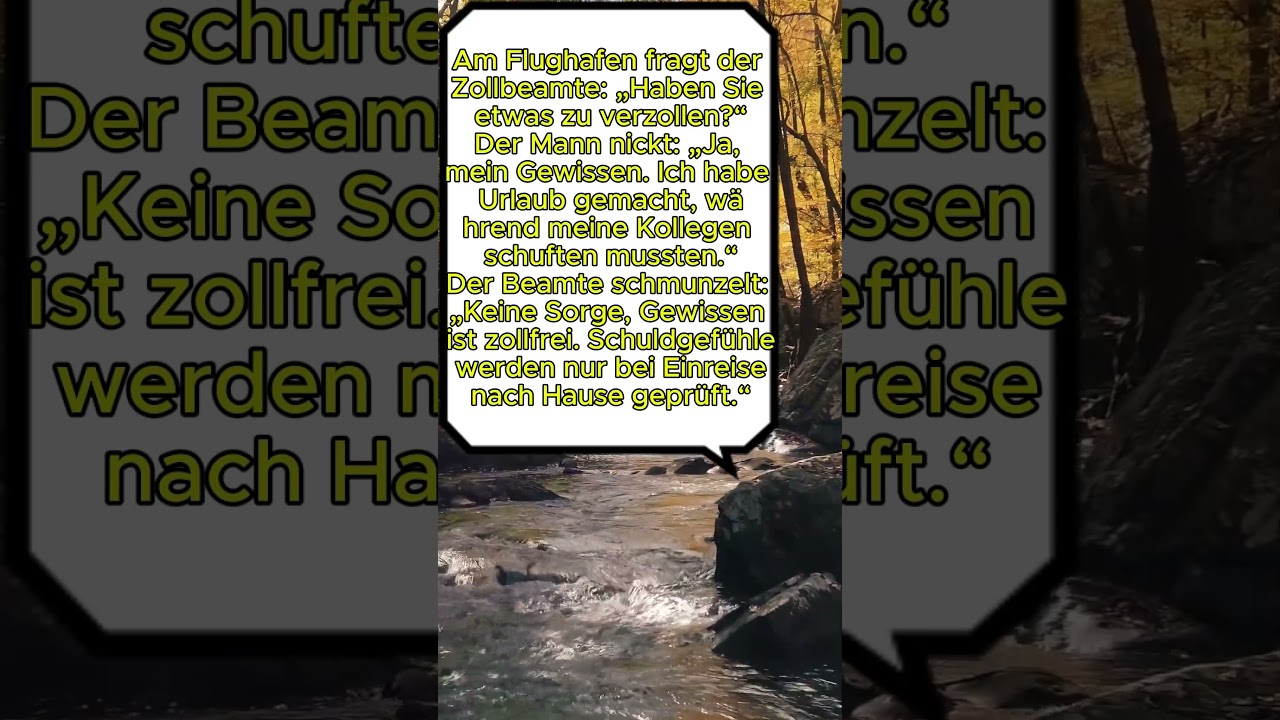 Zollfrei mit schlechtem Gewissen #witze #lustig #funny #zoll #urlaub #reisehumor