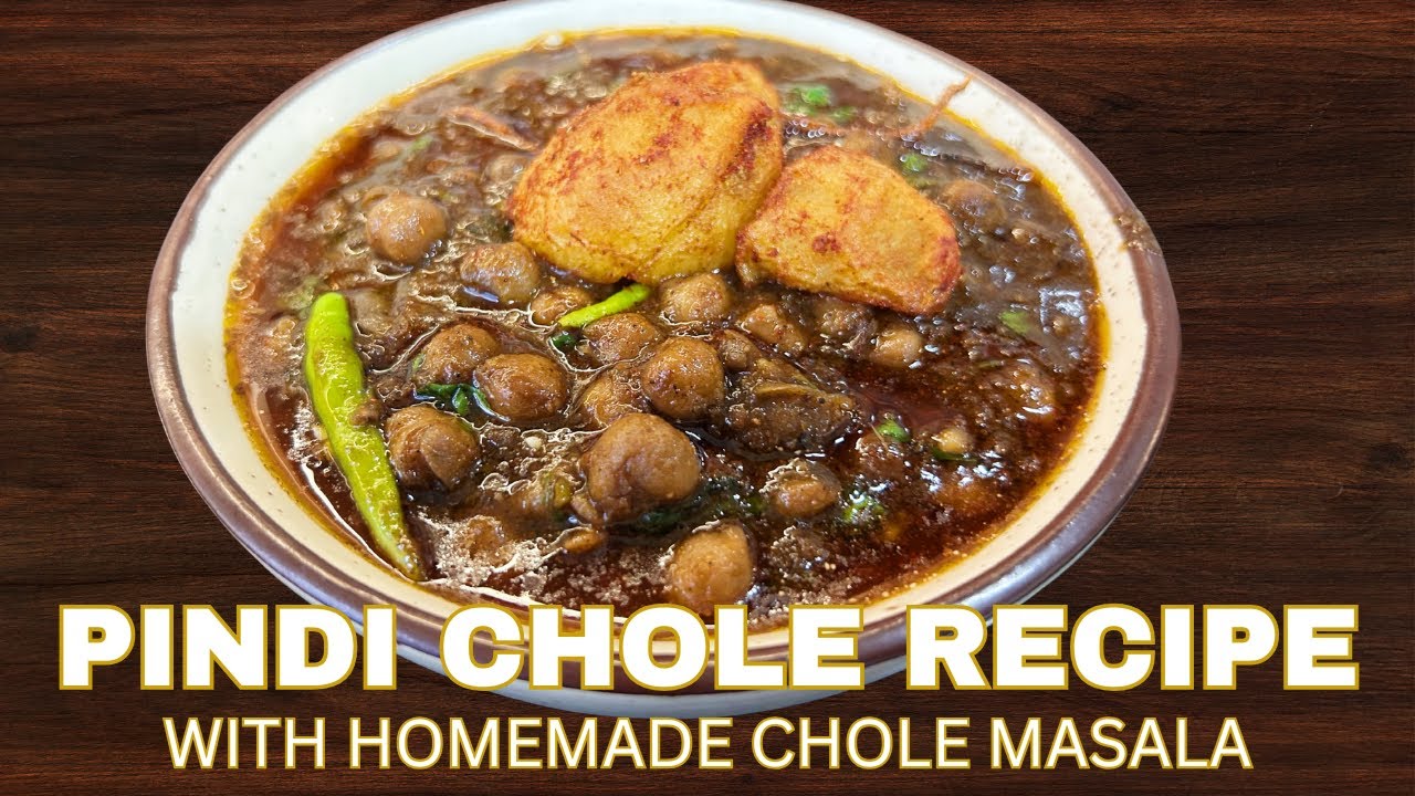 Authentic Pindi Chole | Punjabi Chickpea Curry with Homemade Spice Blend