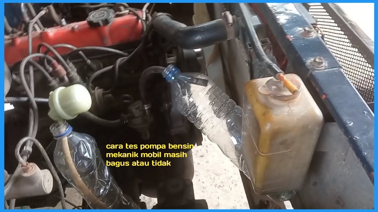 mobil kijang super  kf 50 bensin tidak naik ke karburator,begini cara melihat kerusakanya
