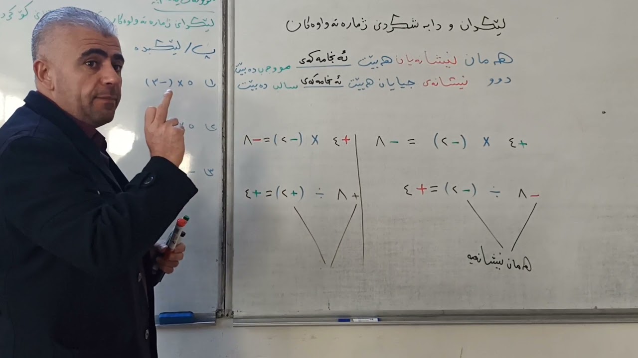 (٣-٥) لێکدان و دابەشکردنی ژمارە تەواوەکان