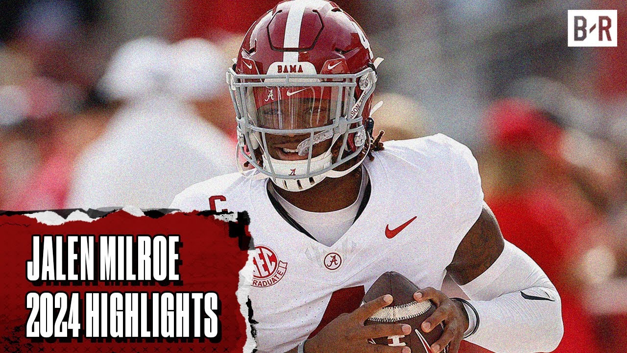 Faster QB Than Lamar Jackson? | Jalen Milroe 2024 Alabama Highlights