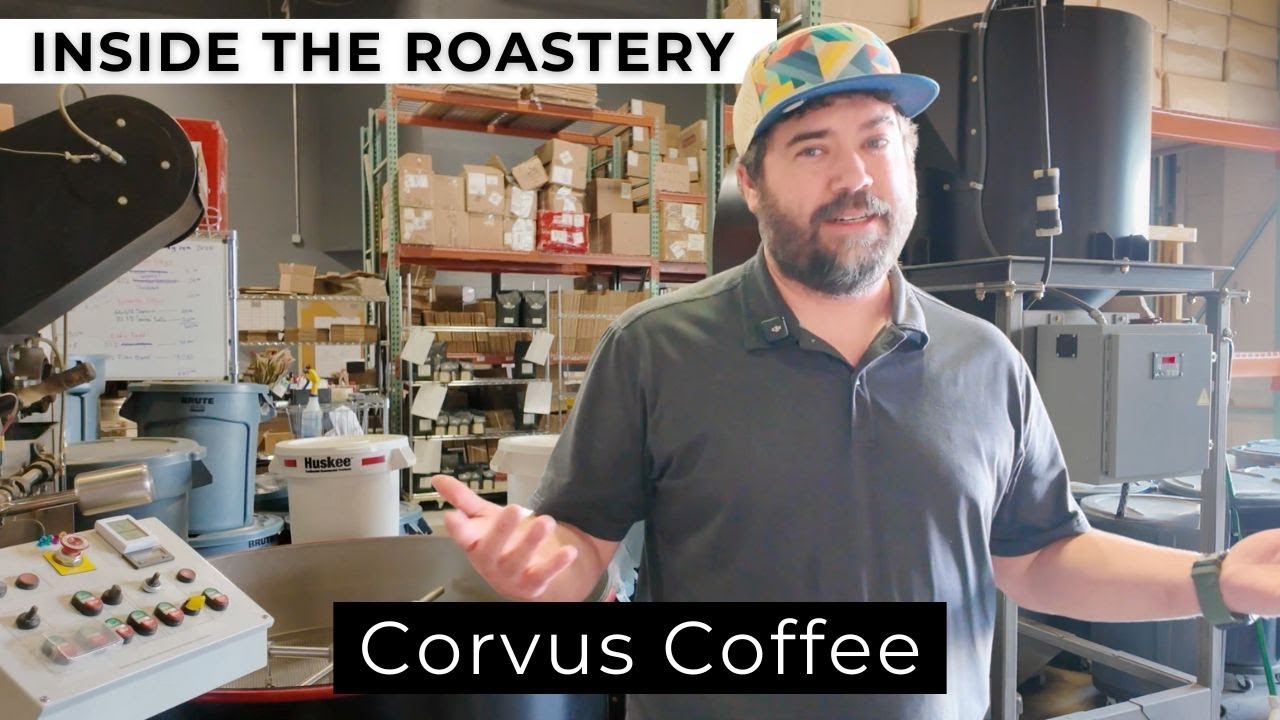 Внутри обжарочного цеха в Corvus Coffee