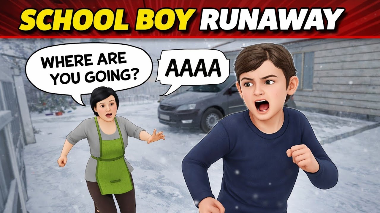 Finally I was Escape From House From  Rooftop In School Boy Runway