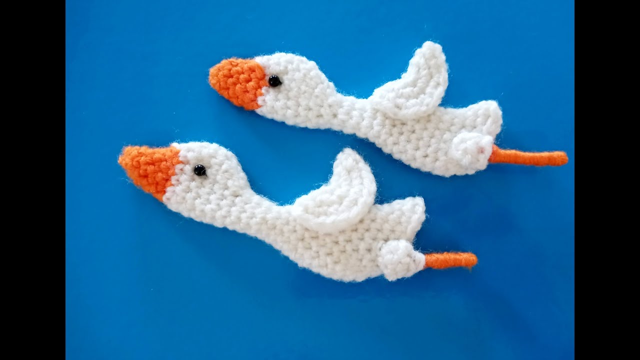crochet flying goose tutorial
