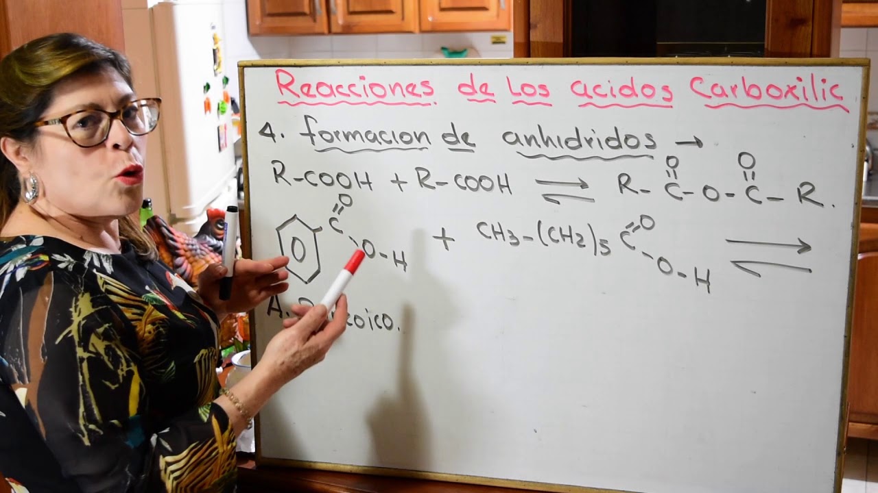Reacciones de los ÁCIDOS CARBOXÍLICOS - Menfy Pabón