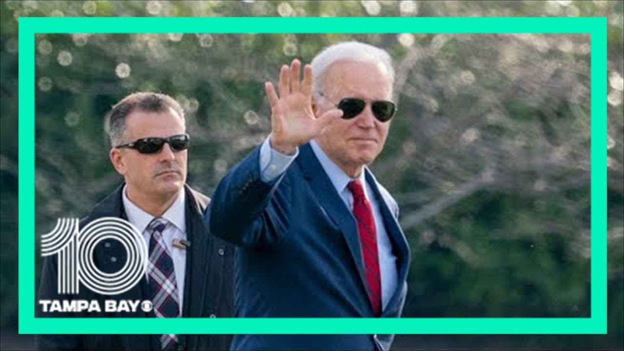 President Biden arrives at Tampa International Airport on Air Force One