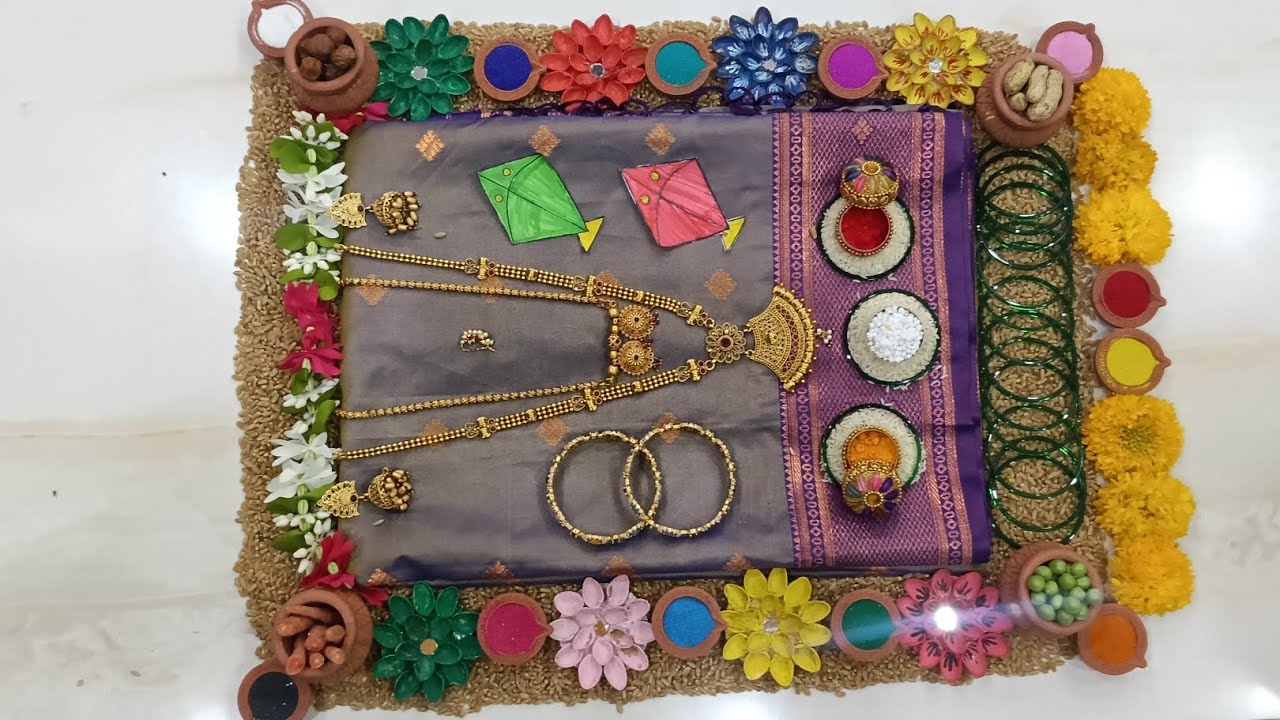 🪁Makar Sankranti decoration ideas#haldi Kunku #Sankranti#viral #video#