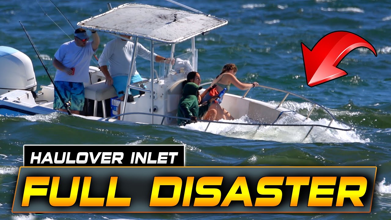 BOAT GOES UNDER — SECONDS FROM SINKING AT HAULOVER INLET | BOAT ZONE