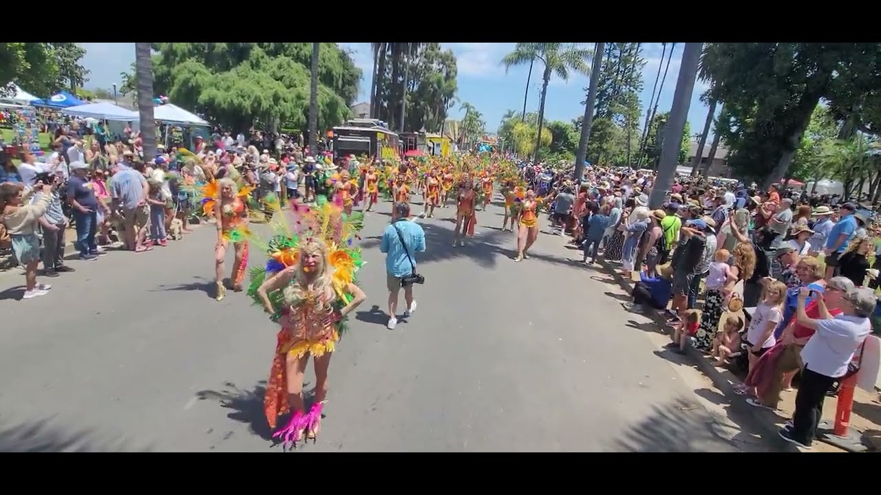 La Boheme Dancers at the 49th Annual Santa Barbara Summer Solstice Parade.