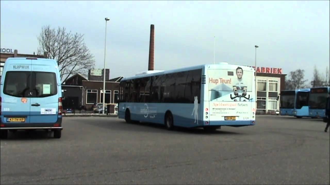 Syntus 5128 (VDL Ambassador) wordt geparkeerd bij Apeldoorn NS [12-03-11]