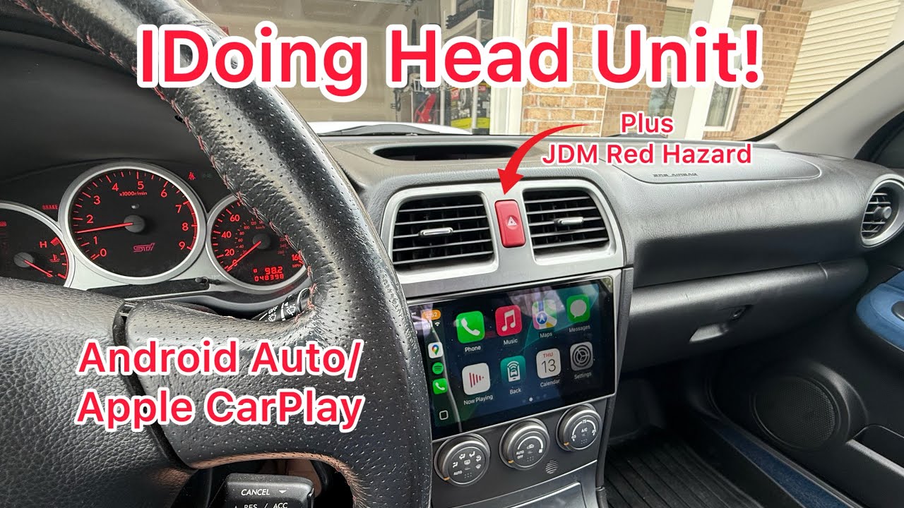 2005 Subaru STi Project EP:03 IDoing Headunit Install // JDM Red Hazard