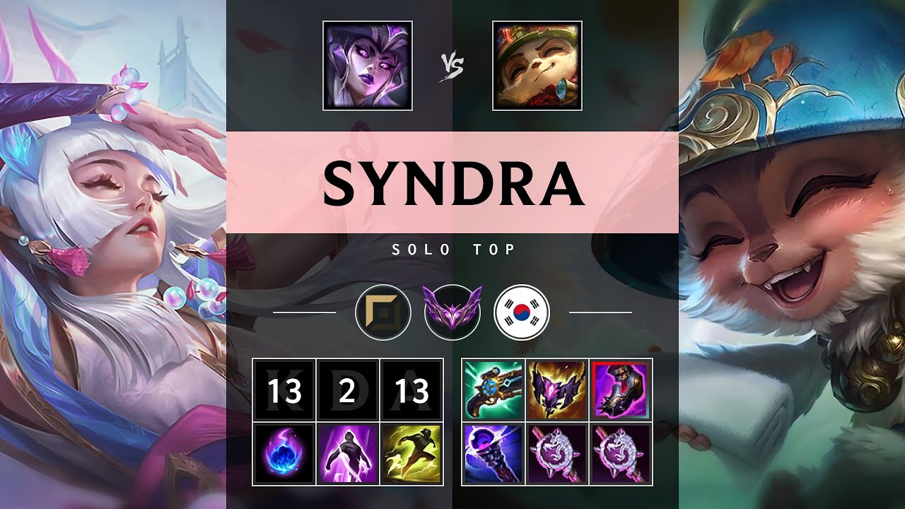 Syndra Top vs Teemo - KR Master Patch 25.15