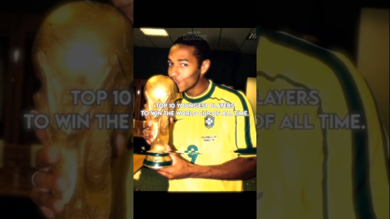 Top 10 Youngest World cup winning players OAT 💀🏆 || #shorts #football #edit #viral #birdtrend