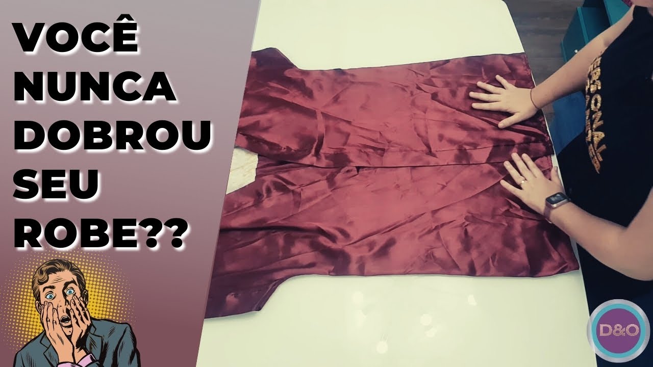 DICA-FEIRA | Como Dobrar Seu Robe de um Jeito que Você nunca Viu!!Aprenda Agora a Melhor DOBRA!!