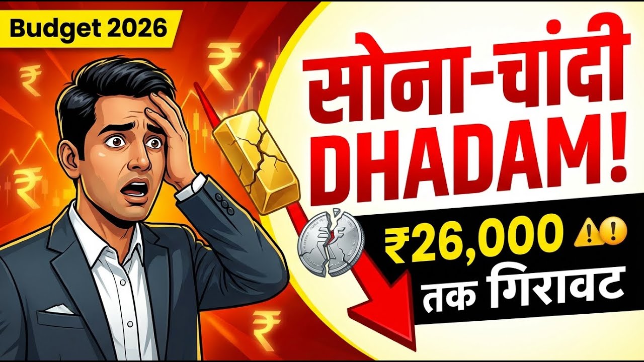 Budget 2026 से पहले सोना-चांदी dhadam: MCX पर भाव गिरा ₹26,000 तक | क्यों? जानिए मार्केट रिएक्शन