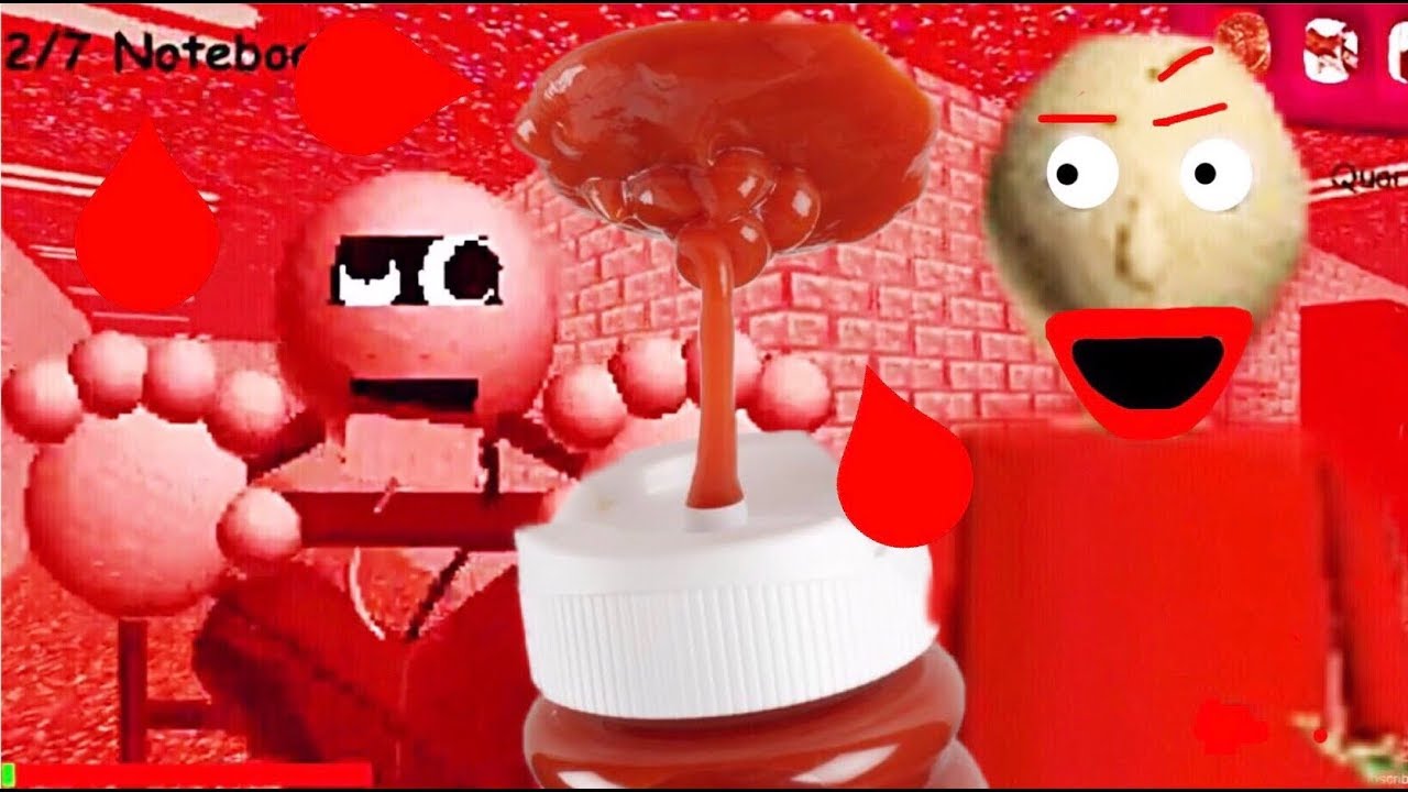 ВАУ! КТО ПРОЛИЛ КЕТЧУП В ШКОЛЕ БАЛДИ?! | Мод Baldi's Basics: Baldi's Red World