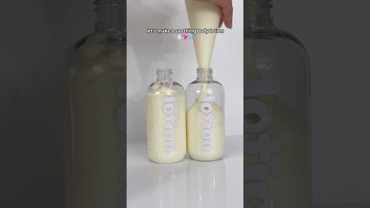 DIY Soothing Body Lotion 🧴✨🩷 #skincare #diy #handmade #bodylotion
