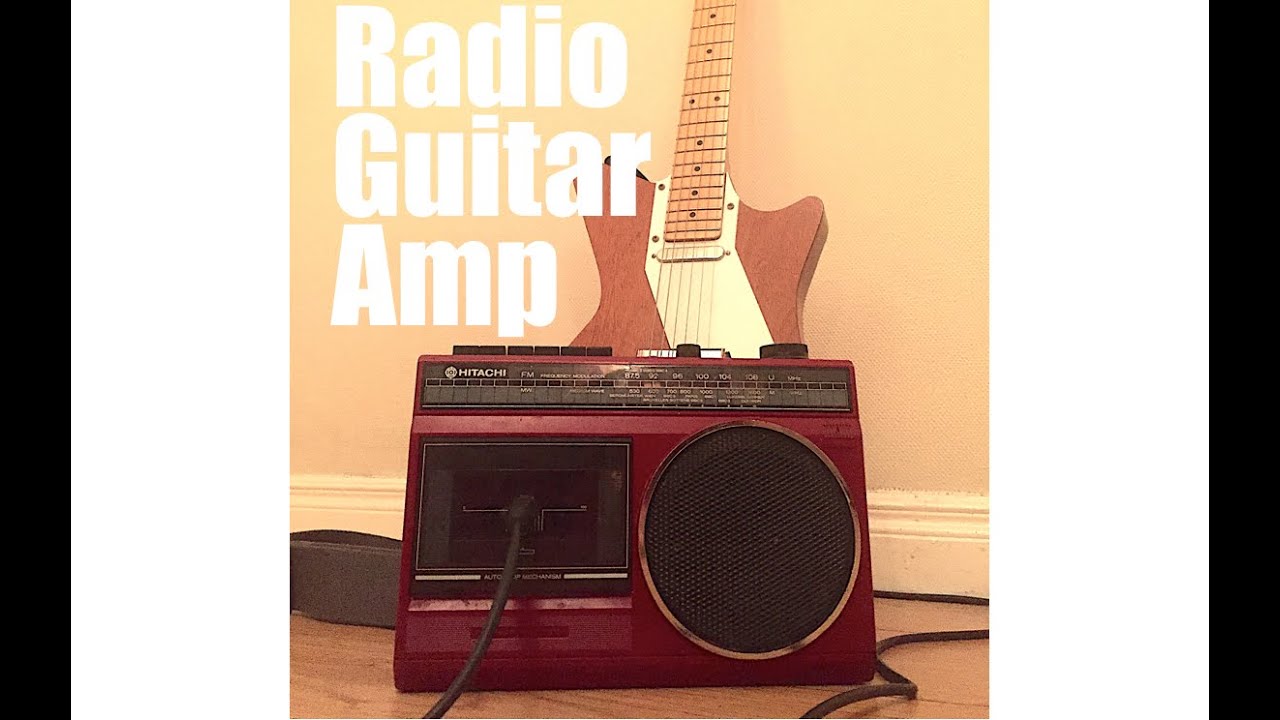 How to make a portable Guitar Amp from and old Radio.