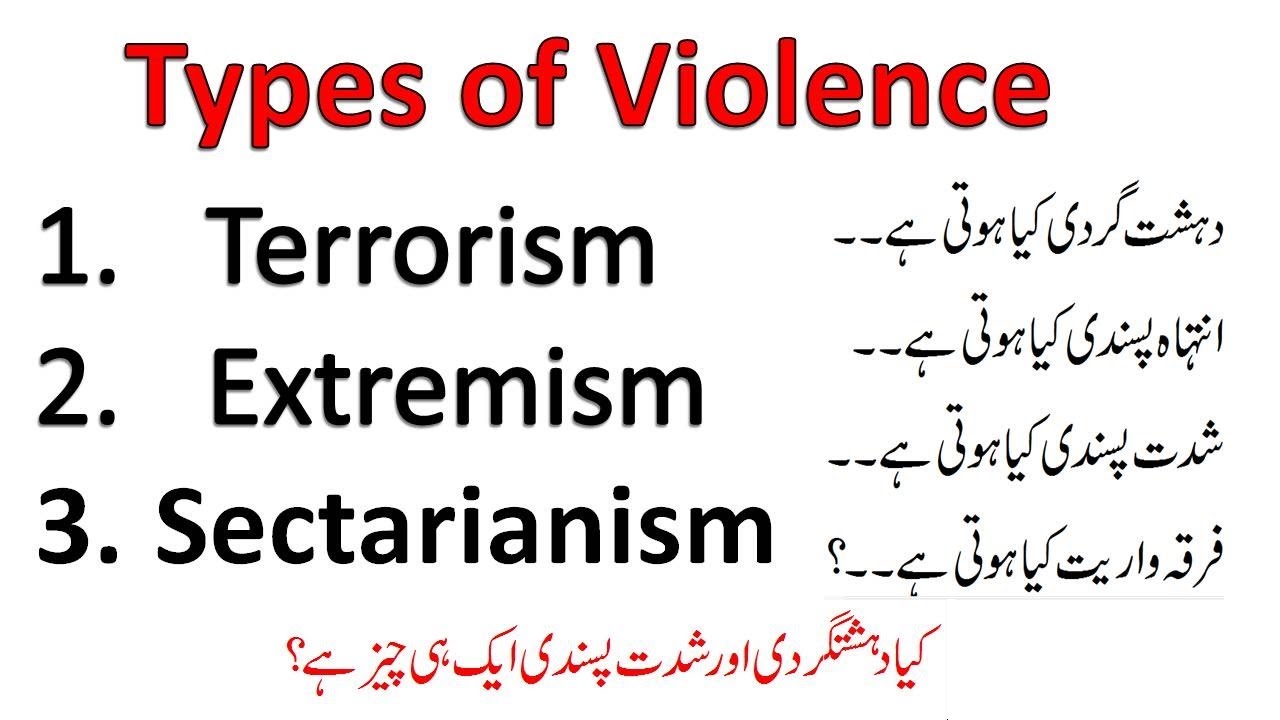 What are the Terrorism and Extremism and Sectarianism
