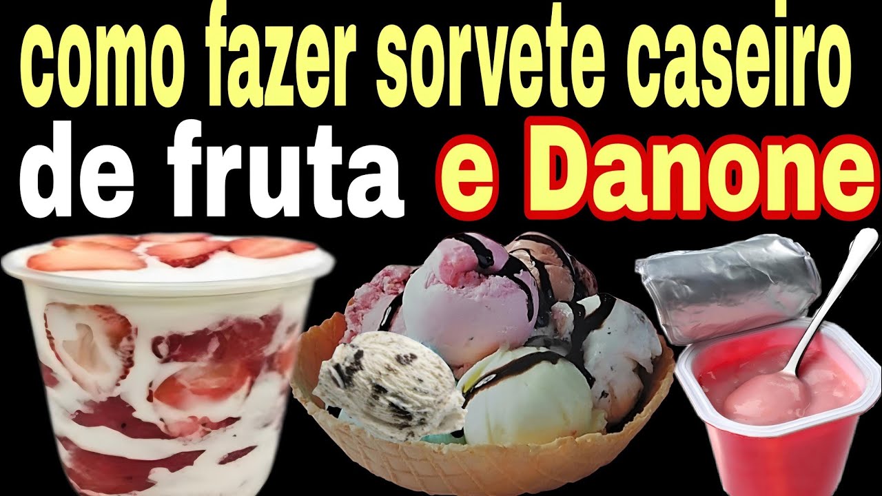 COMO FAZER SORVETE CASEIRO DE FRUTA VENDE MUITO LUCRO ALTO CUSTO BAIXO