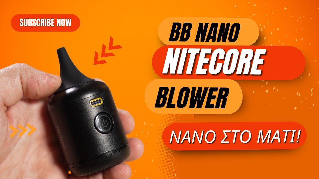 Νάνο στο μάτι, δυνατό στους καθαρισμούς! #nitecore #nano #blower #bbnano
