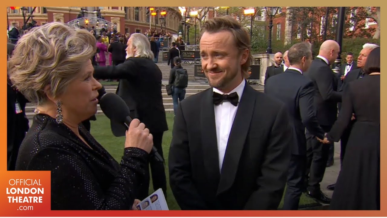 Tom Felton interview on the Green Carpet | Olivier Awards 2022 with Mastercard