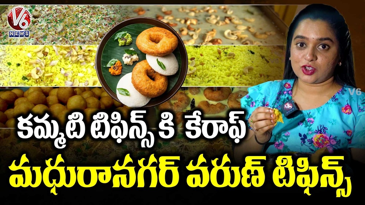 Varun Tiffins At Madhuranagar , Daily 600 Customers : Any Item Rs 40 | V6 News