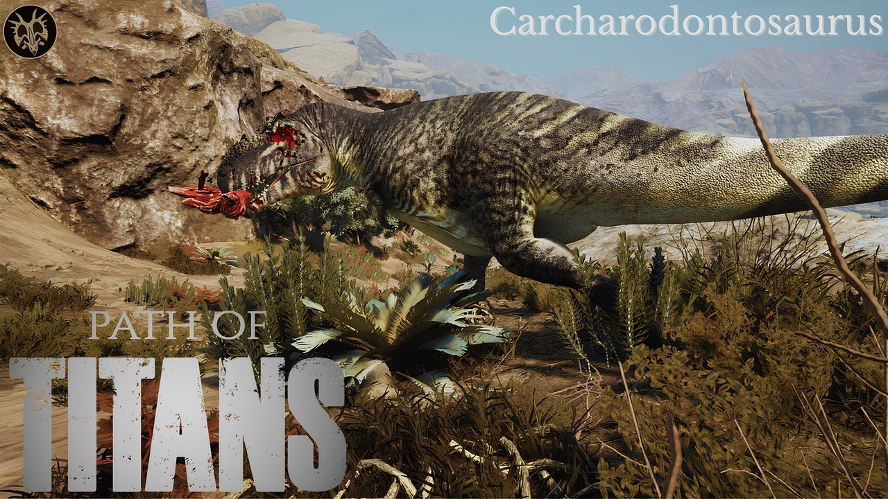 The new carcharodontosaurus from ElReptileano’s this incredible Path of Titans