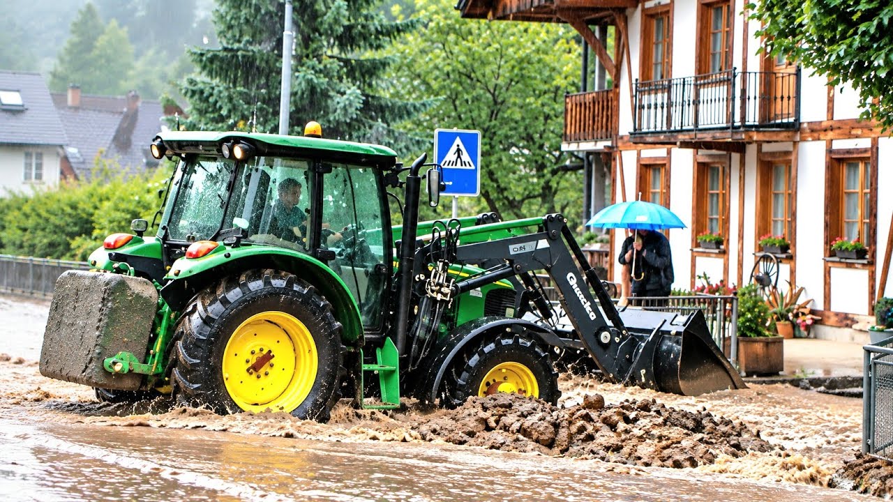 Land unter im Emmental | Starke Niederschläge sorgen für Überschwemmungen