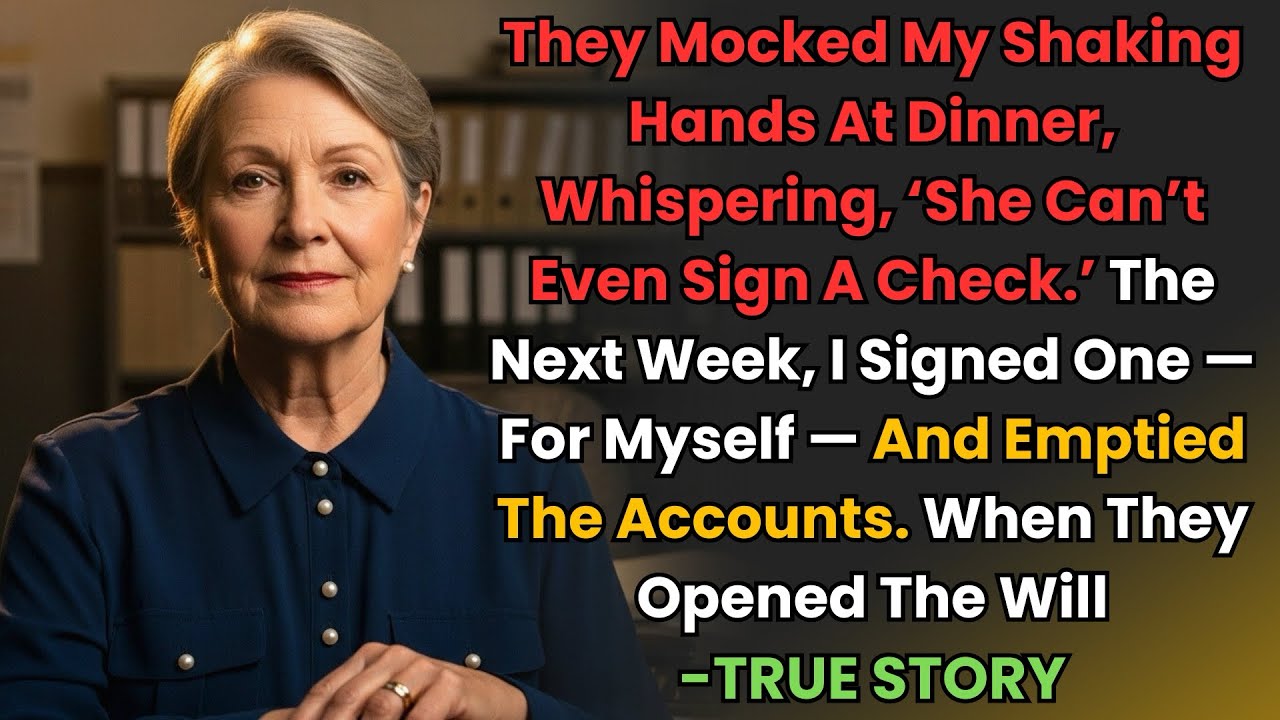 HER TRUE STORY FROM OHIO 👵💔 They Mocked Her Trembling Hands At Dinner. But When The Will Was Opened…