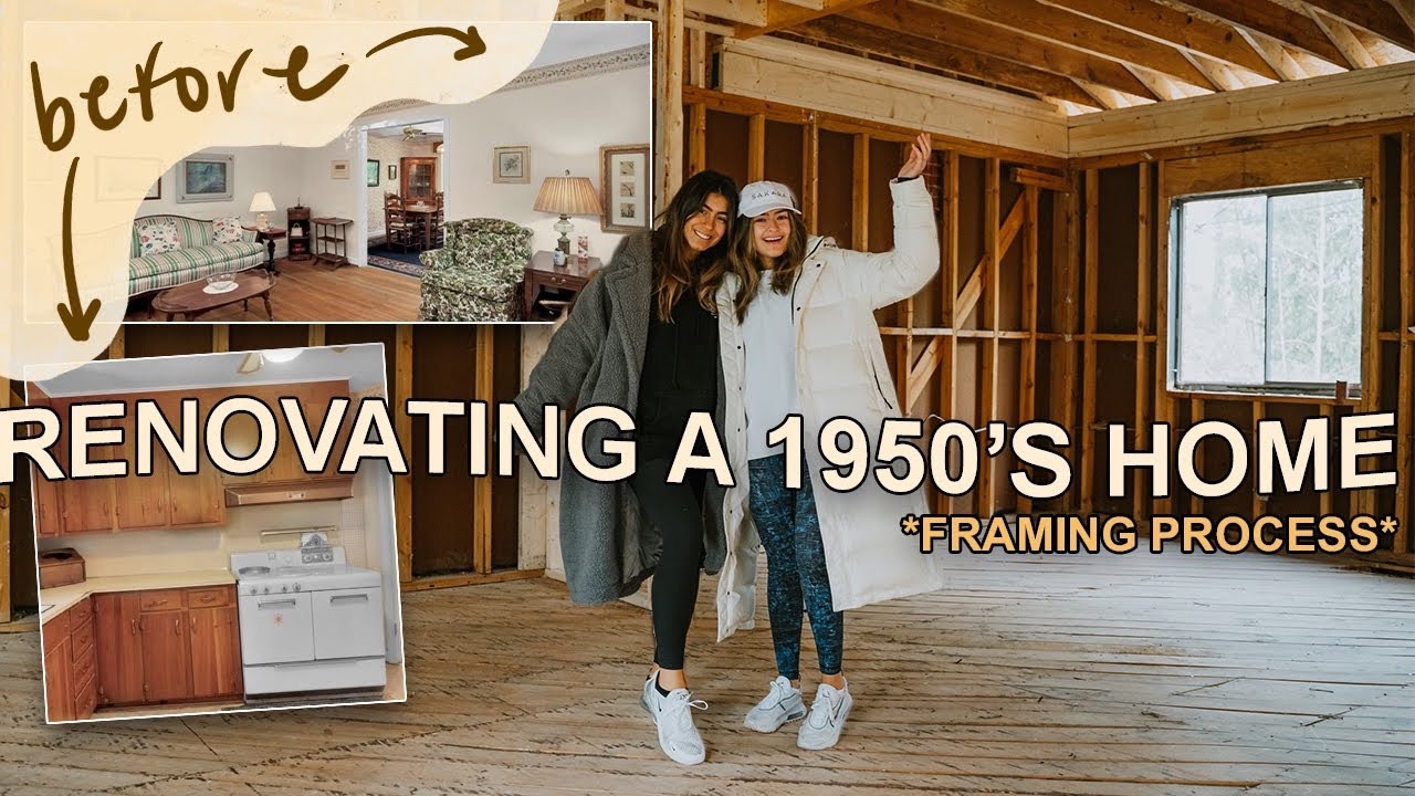 RENOVATING A 1950S HOME: Framing Process | Complete Fixer Upper in Charlotte, NC