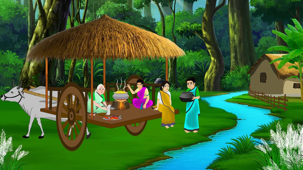 गाय की गाड़ी का अजब गज़ब संसार | Hindi Story | Hindi Kahaniya | Moral Stories | cartoon story