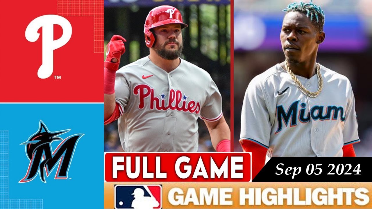Miami Marlins Vs. Philadelphia Phillies FULL GAME HIGHLIGHTS Sep 05,