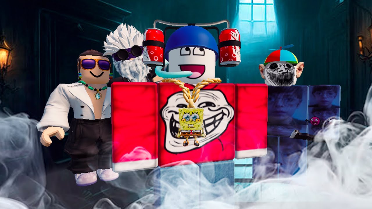 Quatro Patetas pelos Jogos de Terror do Roblox