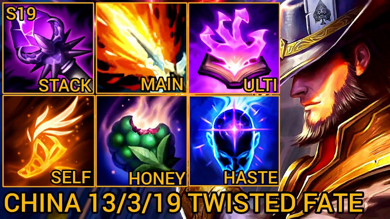 Legend Top 1 Twisted Fate MVP 13/3/19 - China Wild Rift New Build & Runes By Tiarty