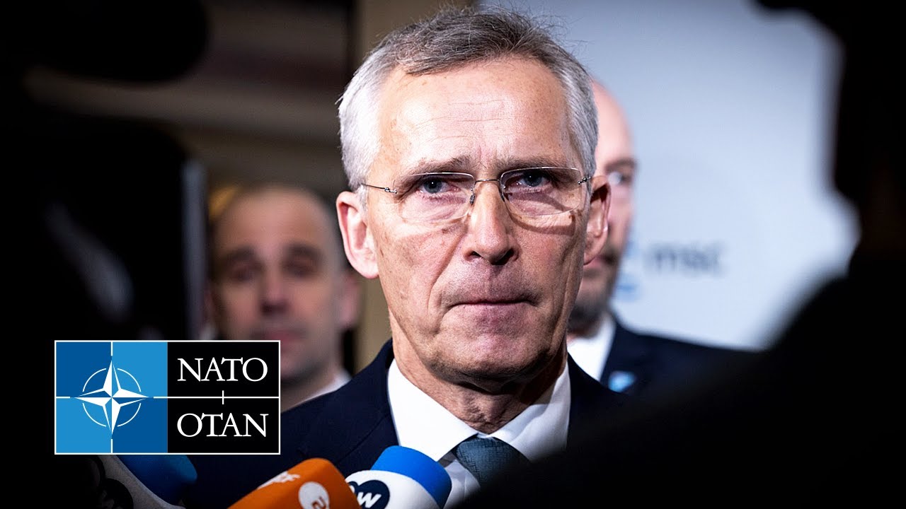 NATO Secretary General doorstep at the Munich Security Conference, 16 FEB 2024
