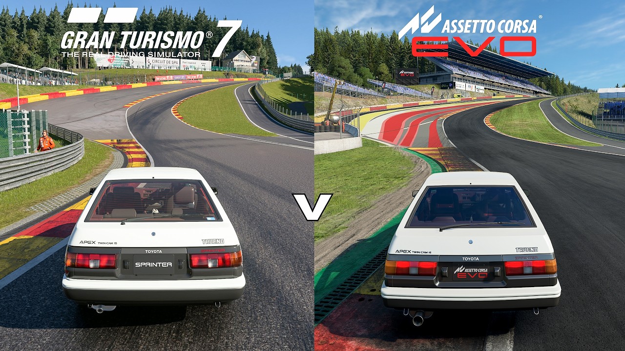 Is AC EVO 0.5 More Realistic Than GT7? | Toyota Sprinter Trueno 1600GT-Apex Test!